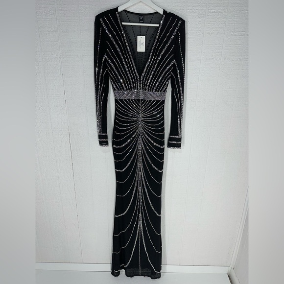 NWT windsor Jennie rhinestone formal gown size S - Picture 2 of 15